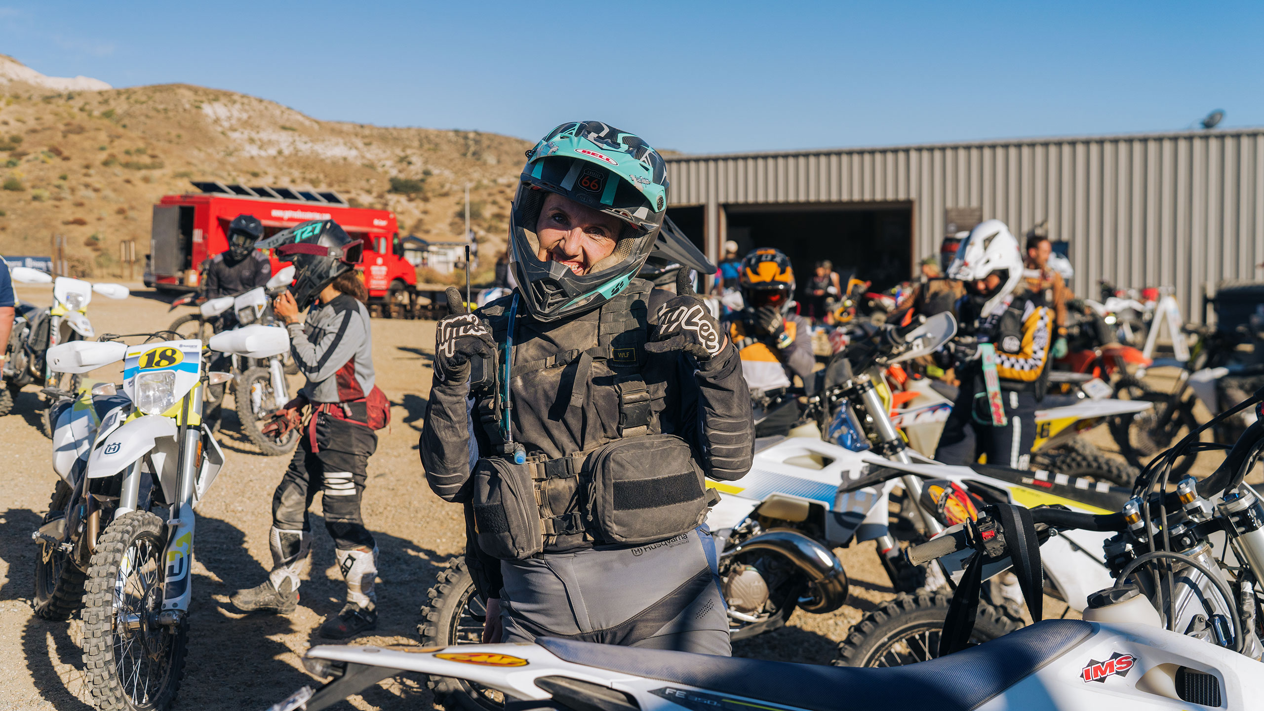 Babes In The Dirt 8 rider and bikes