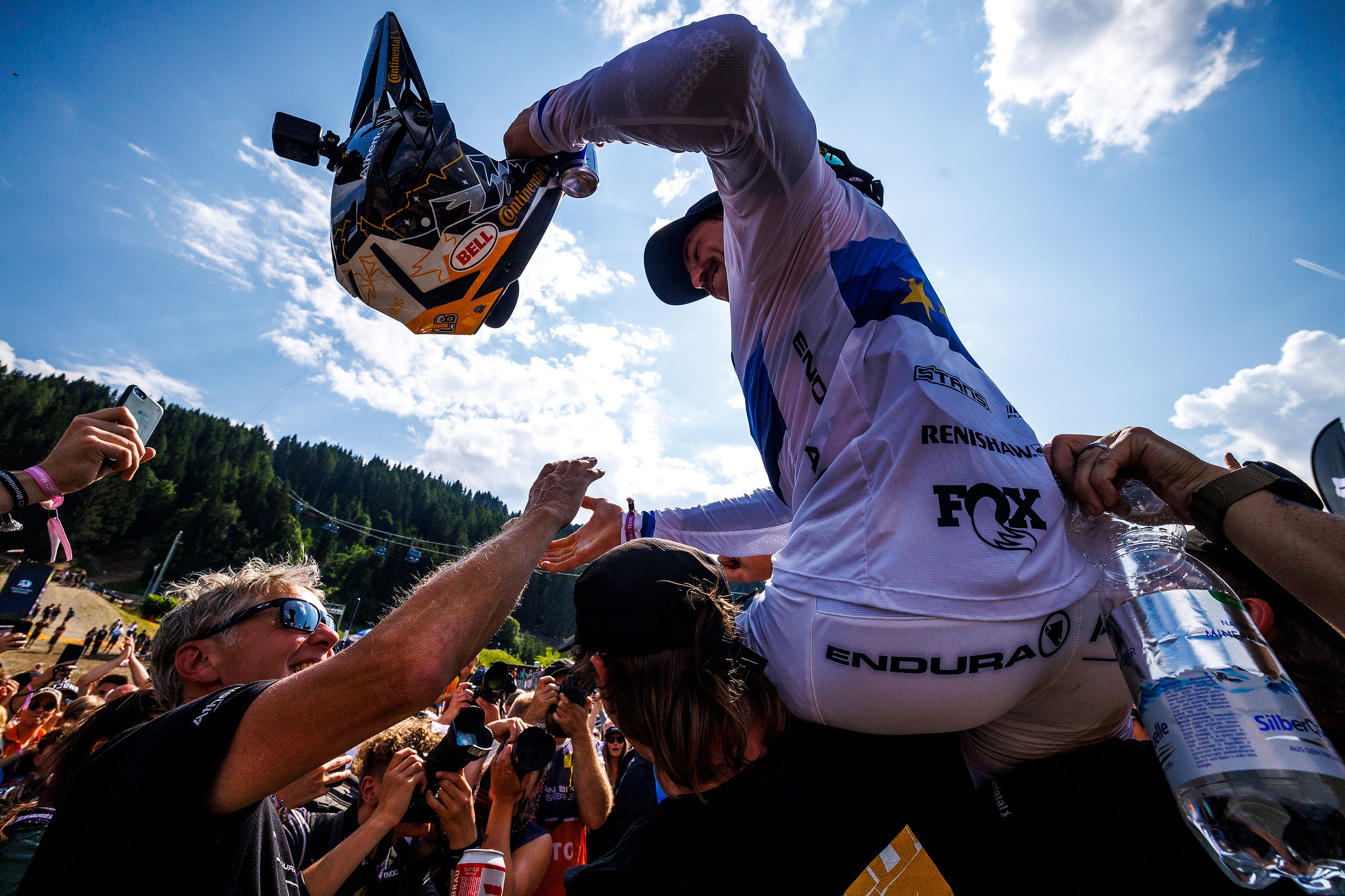 Kolb celebrates at leogang UCI 2023